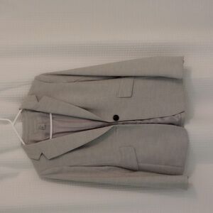 H+M - Gray Classic Suit Jacket / Blazer - Size: 6 (U.S.)